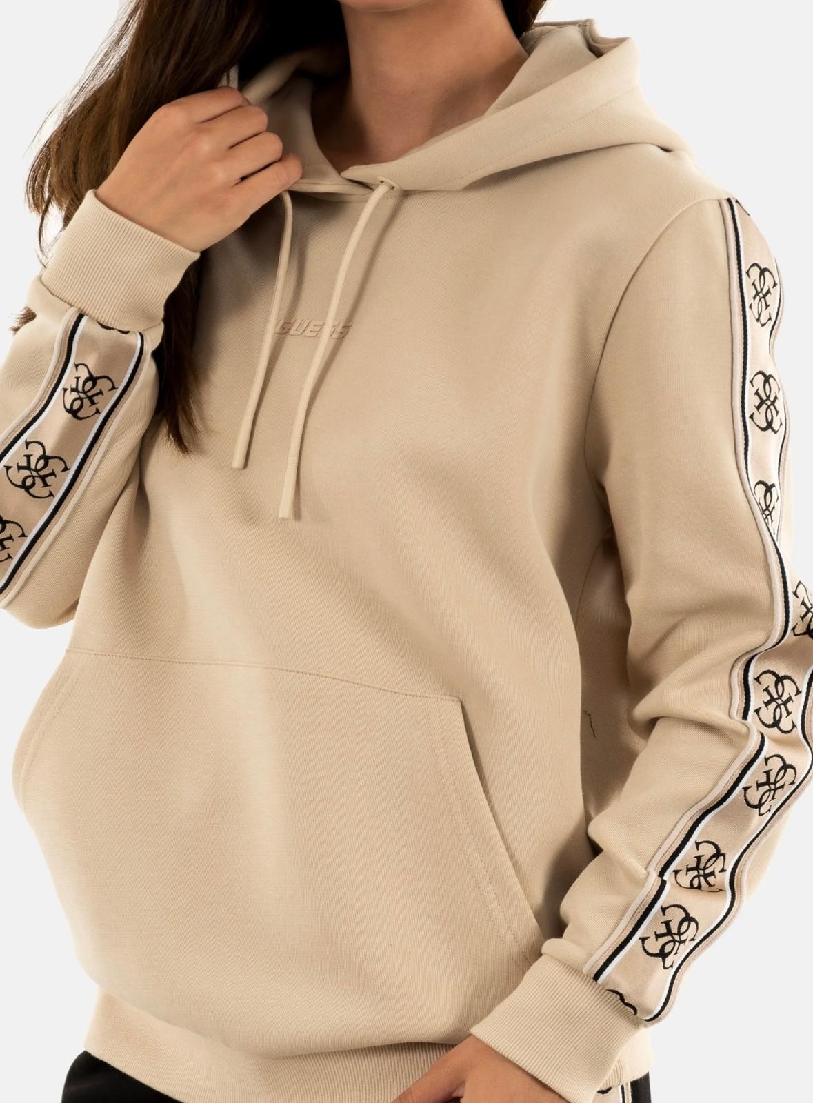 GUESS KAPÜŞONLU SWEAT - BEJ