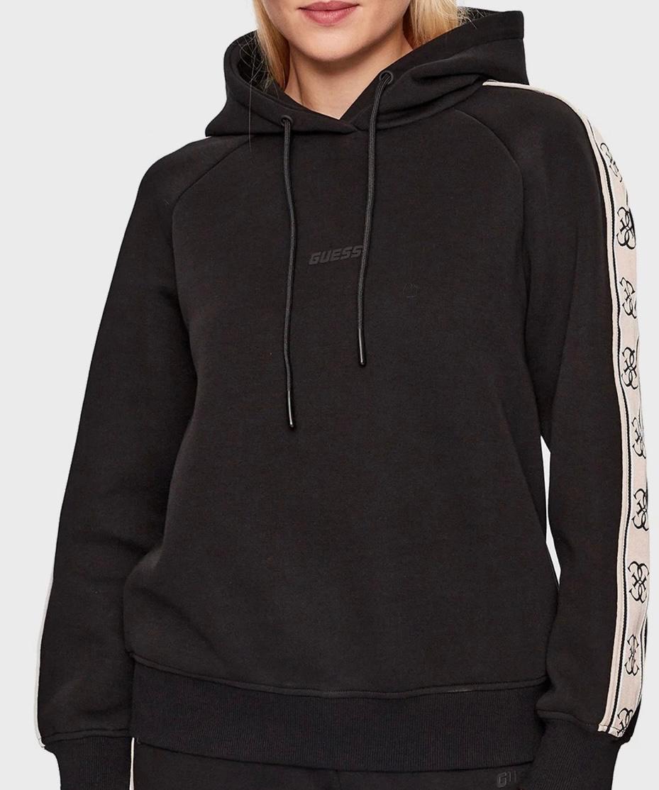 GUESS KAPÜŞONLU SWEAT - SİYAH