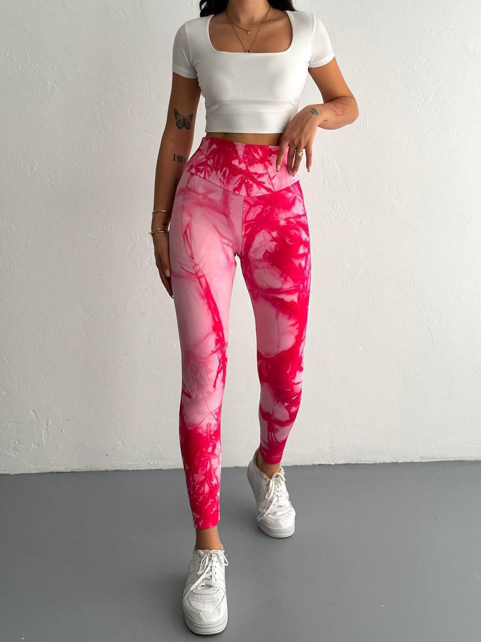 ALO BANDANALI BATİK TAYT - PEMBE