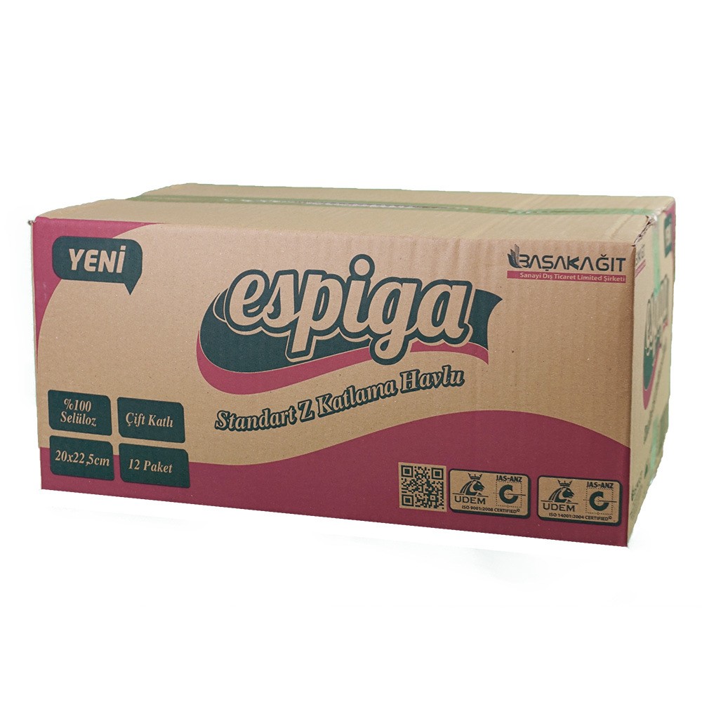 Espiga Z Katlamalı Dispenser Havlu 150 Yaprak 12'li