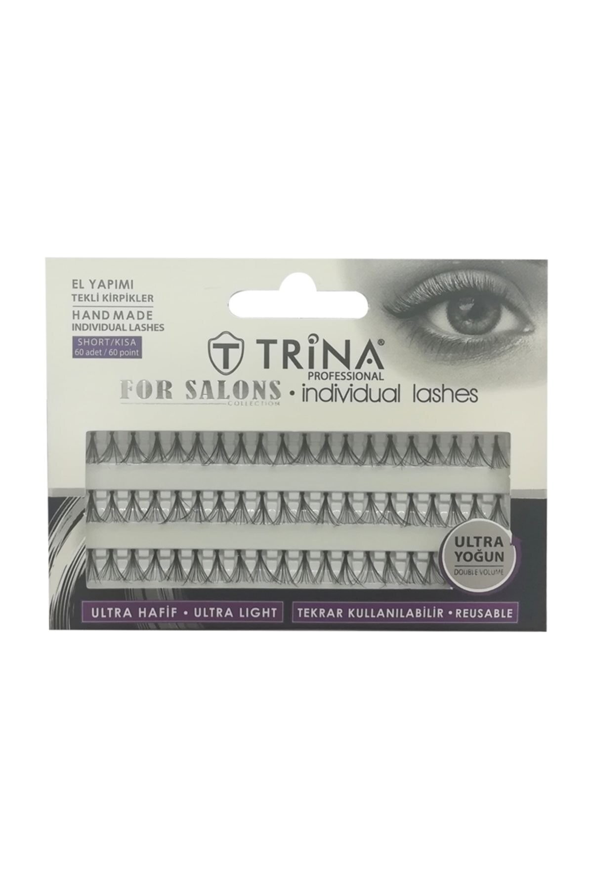 Trina Ultra Yoğun Kısa Tekli Takma Kirpik 60 ADET 33