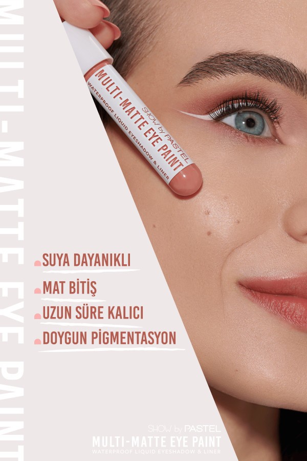 Show By Pastel Multi-Matte Eye Paint Waterproof Eyeshadow Liner - Waterproof Mat Likit Far ve Eyeliner 85 Say Less