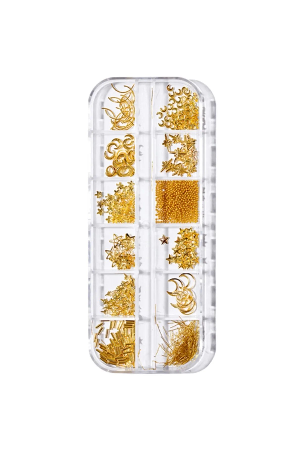 Metal gold Tırnak Süsü 12´Li