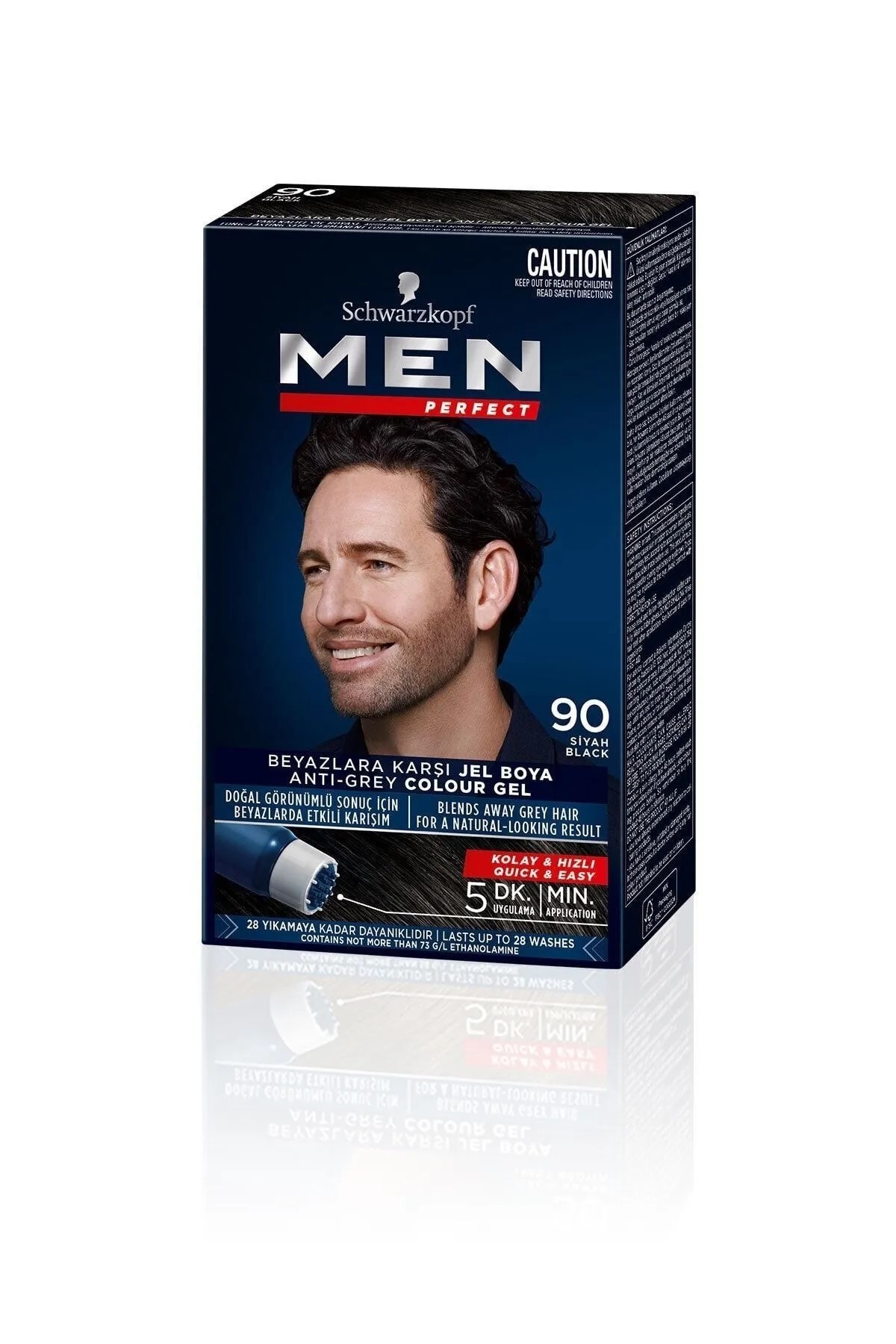 Schwarzkopf Men Perfect Erkek Saç Boyası 90 Siyah 40ML