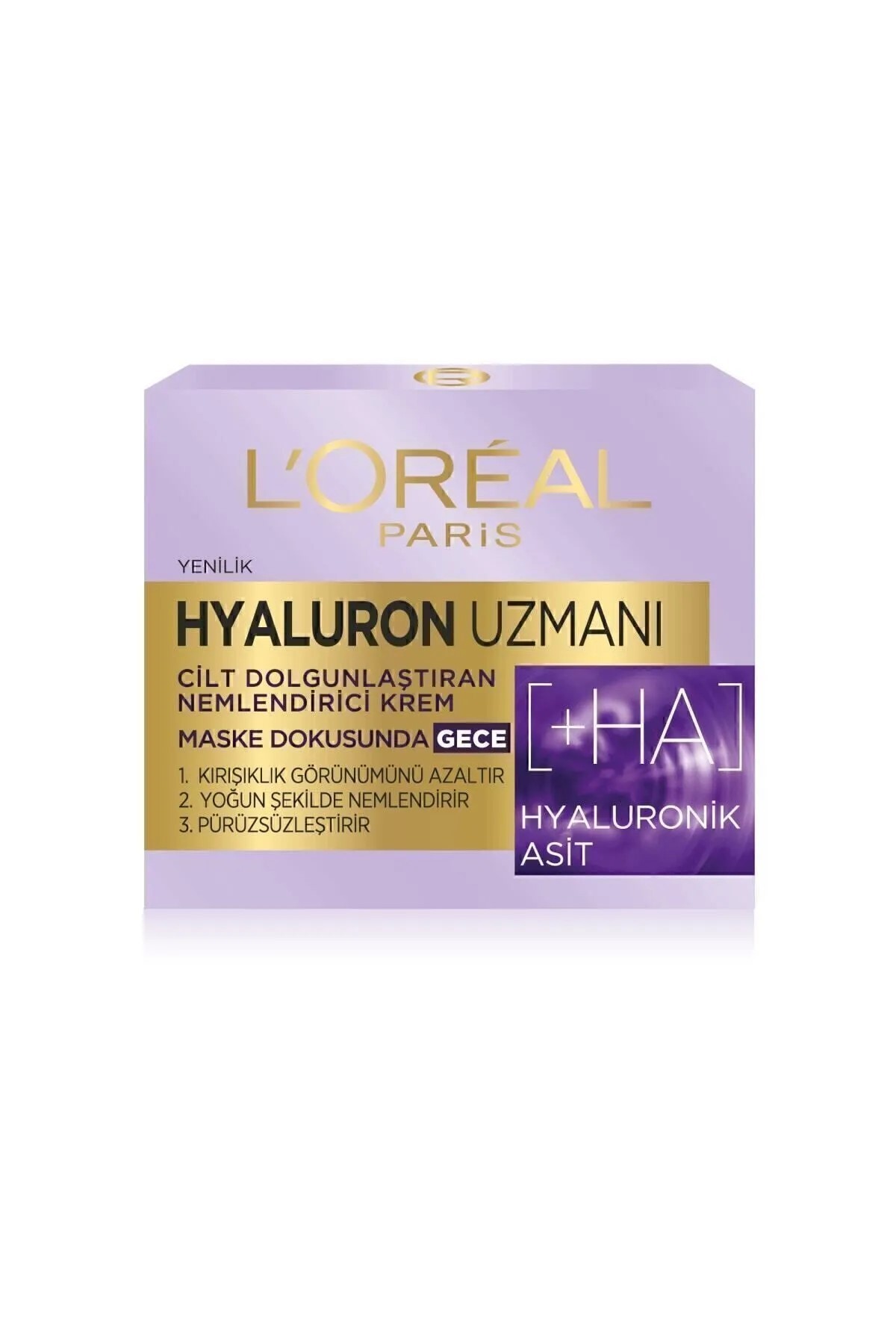 Loreal Paris Hyaluron Uzmanı Cilt Dolgunlaştıran Nemlendirici Gece Kremi 50 ML