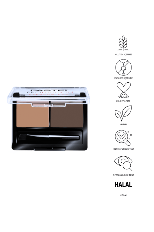 Pastel Eyebrow Duo - İkili Kaş Farı 02 Medium