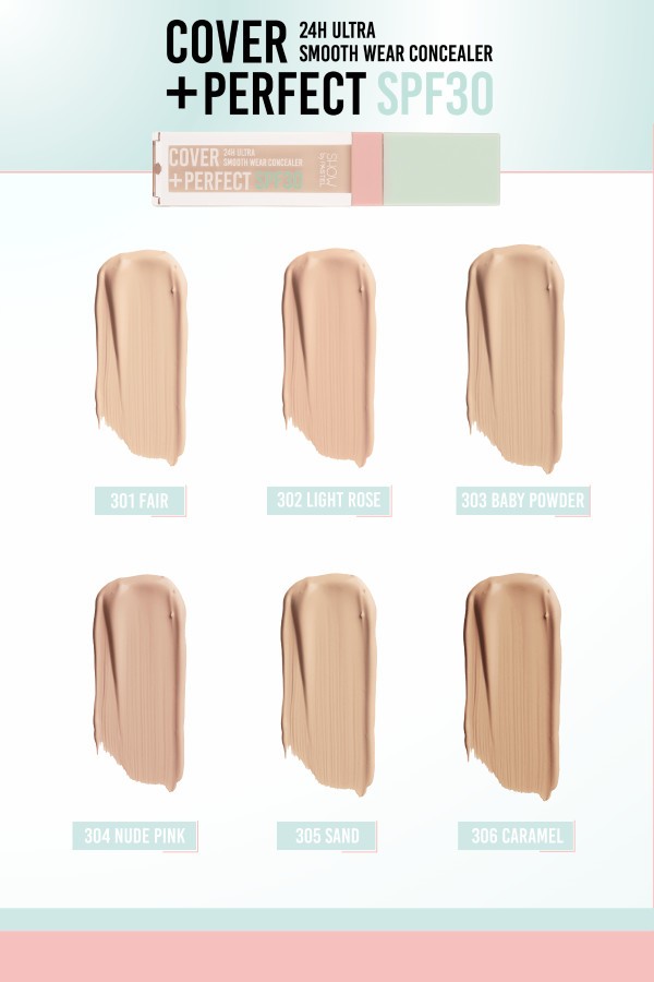 Show By Pastel Cover+Perfect Concealar SPF30 - SPF30 Ultra Kapatıcı 303 Baby Powder