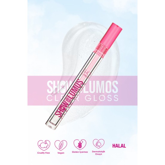 Show By Pastel Show Your Lumos Clear Gloss - Dudak Parlatıcısı