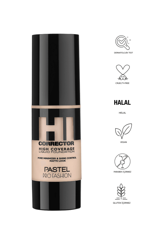 Pastel High Coverage Liquid Foundation - Likit Fondöten 416