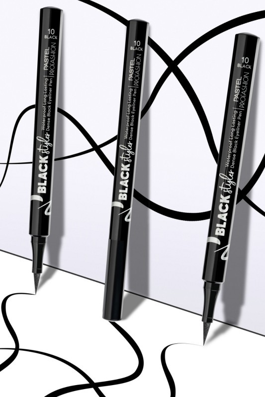 Pastel Black Styler Waterproof Eyeliner Pen - Eyeliner Kalemi 10 Black