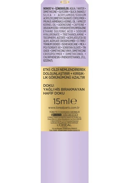 Loreal Paris Hyaluron Uzmanı Cilt Dolgunlaştıran Nemlendirici Göz Kremi 50ML