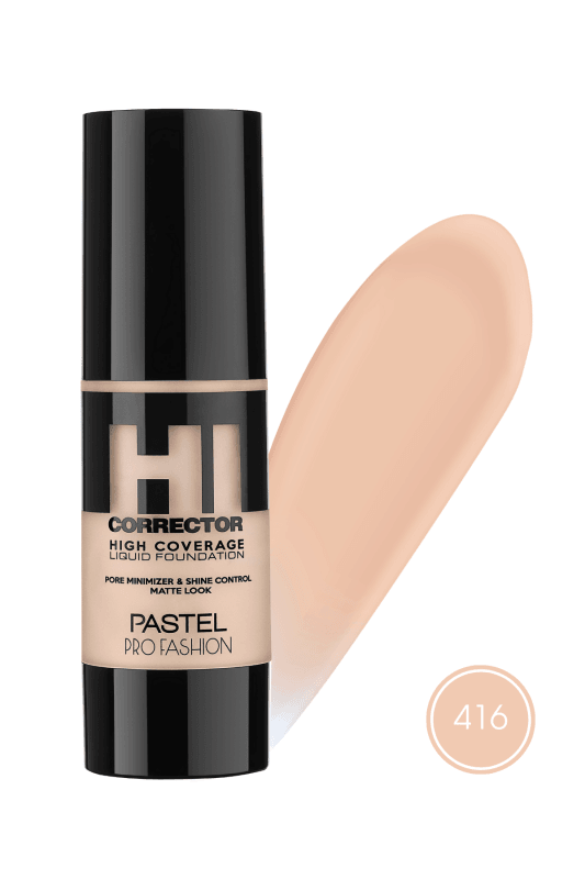 Pastel High Coverage Liquid Foundation - Likit Fondöten 416