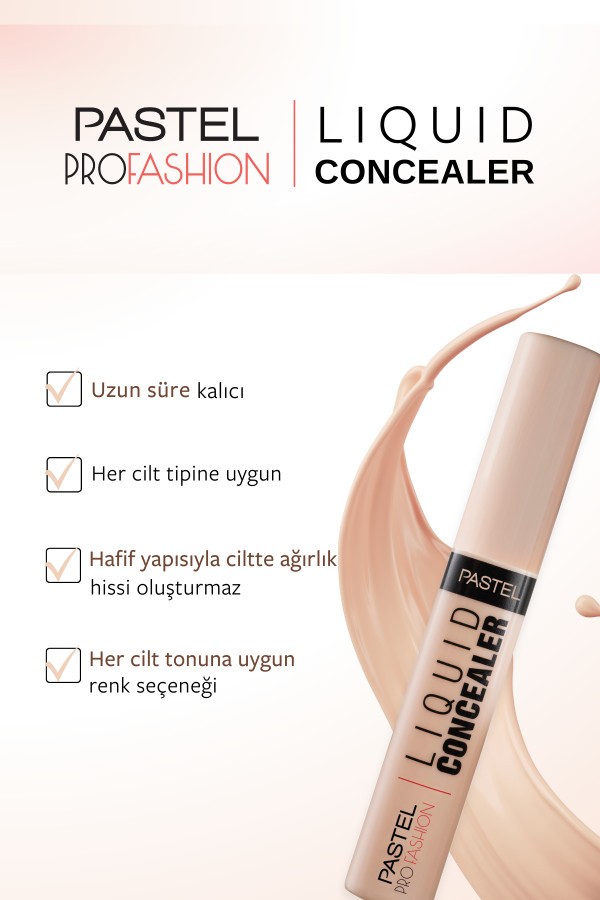 Pastel Liquid Concealer - Likit Hata Örtücü 101 Porcelain