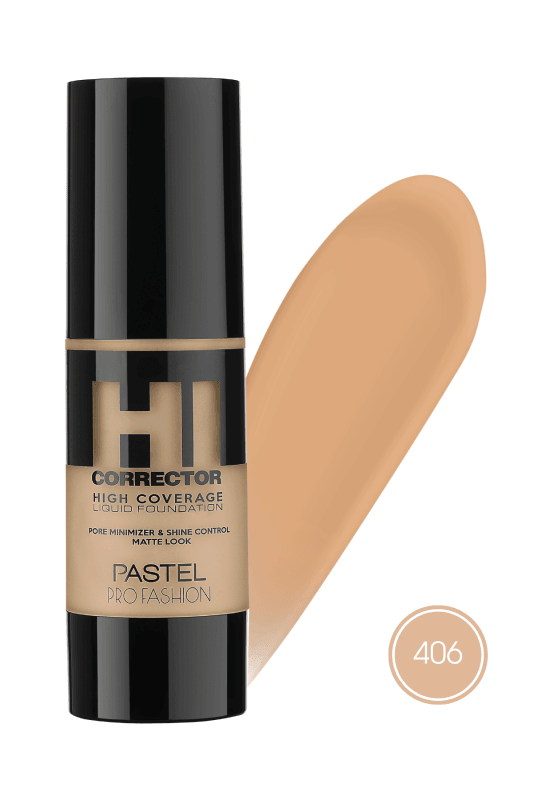 Pastel High Coverage Liquid Foundation - Likit Fondöten 406