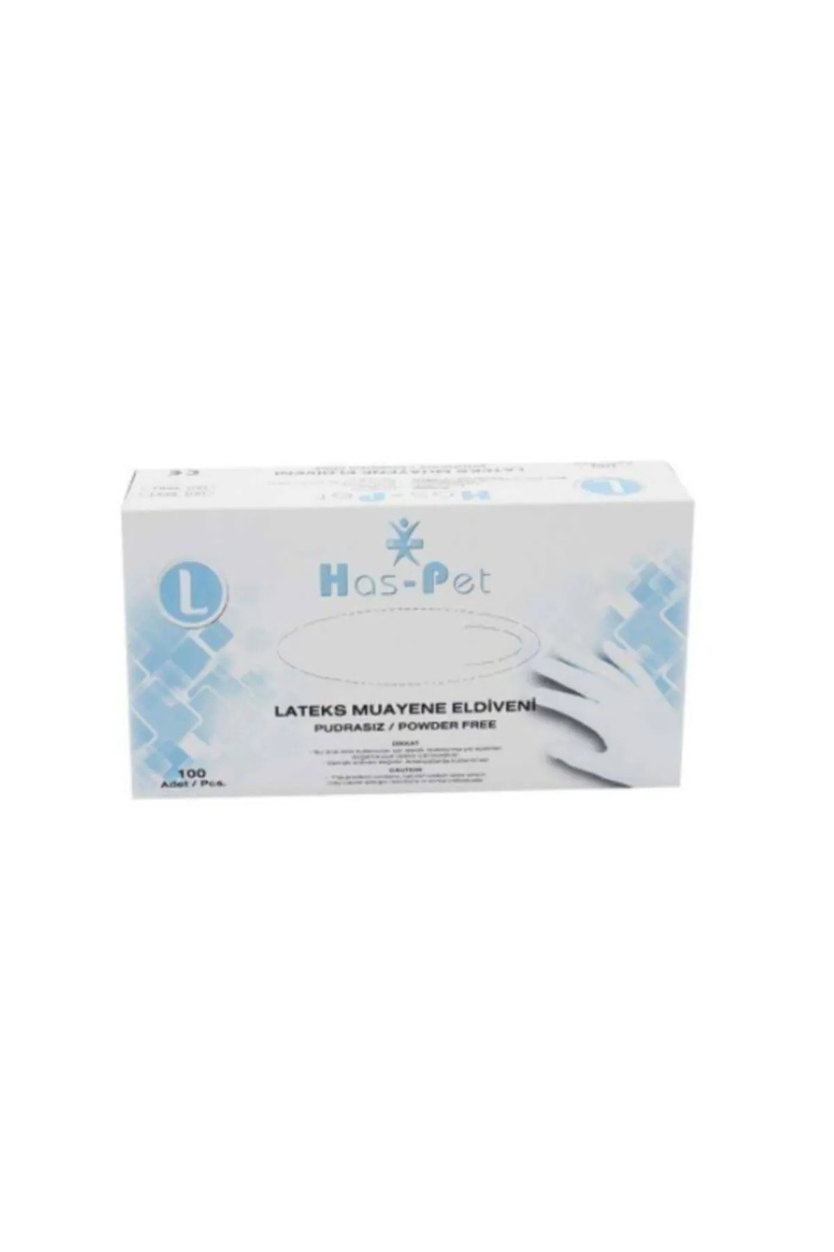 Has-Pet Beyaz Vinil Eldiven Pudrasız 100LÜ Large