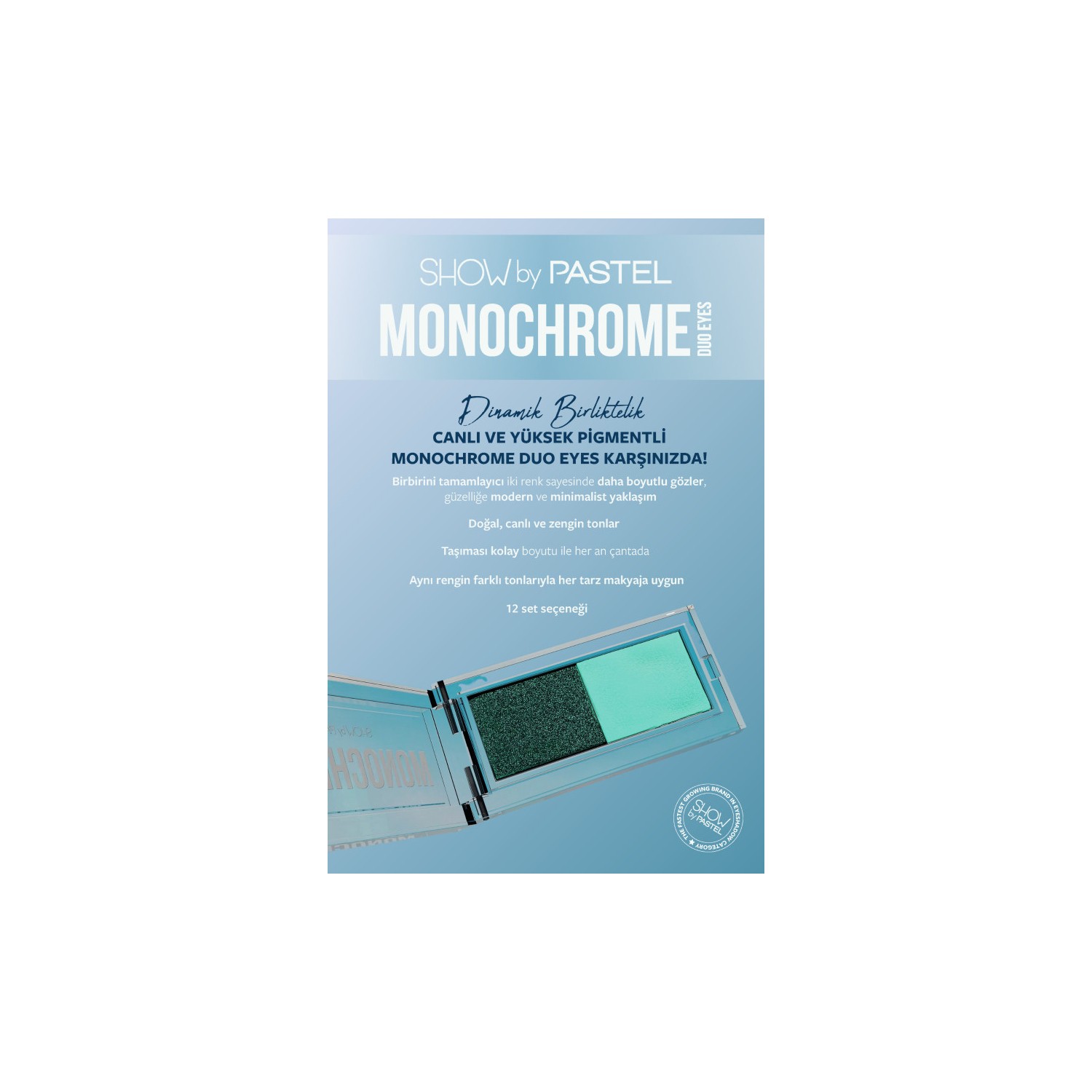 Show By Pastel Monochrome Duo Eyes - İkili Far Paleti 31 Emerald Dust