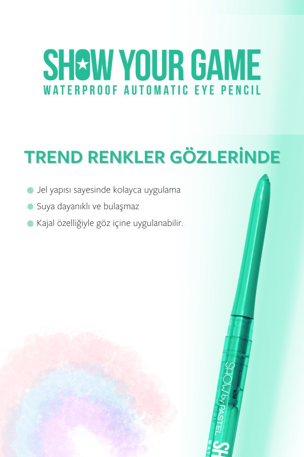 Show By Pastel Show Your Game Waterproof Gel Eye Pencil - Suya Dayanıklı Jel Göz Kalemi 411