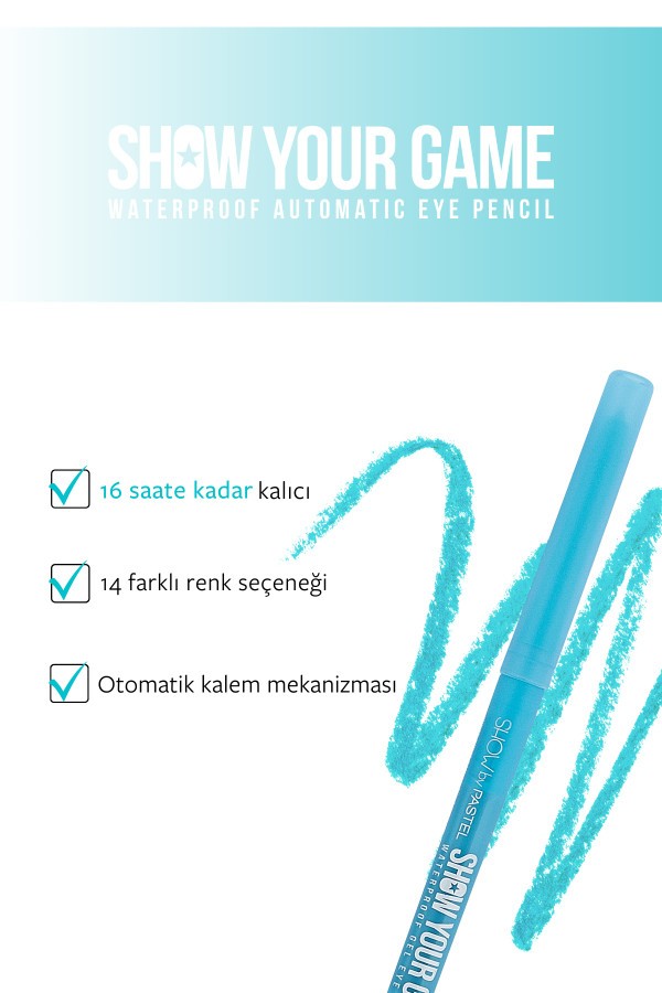 Show By Pastel Show Your Game Waterproof Gel Eye Pencil - Suya Dayanıklı Jel Göz Kalemi 403