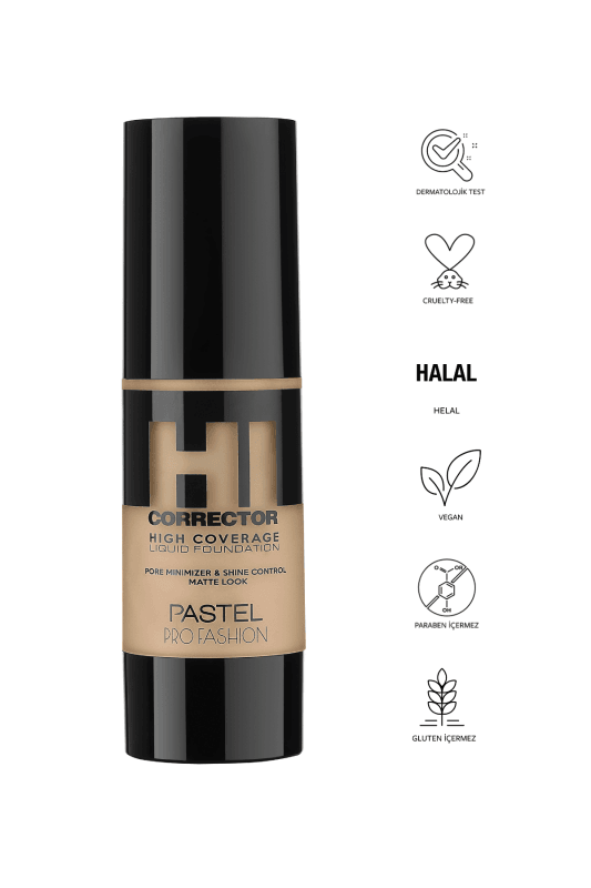 Pastel High Coverage Liquid Foundation - Likit Fondöten 406