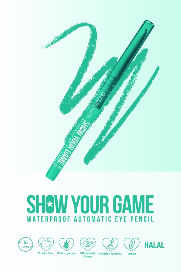 Show By Pastel Show Your Game Waterproof Gel Eye Pencil - Suya Dayanıklı Jel Göz Kalemi 411