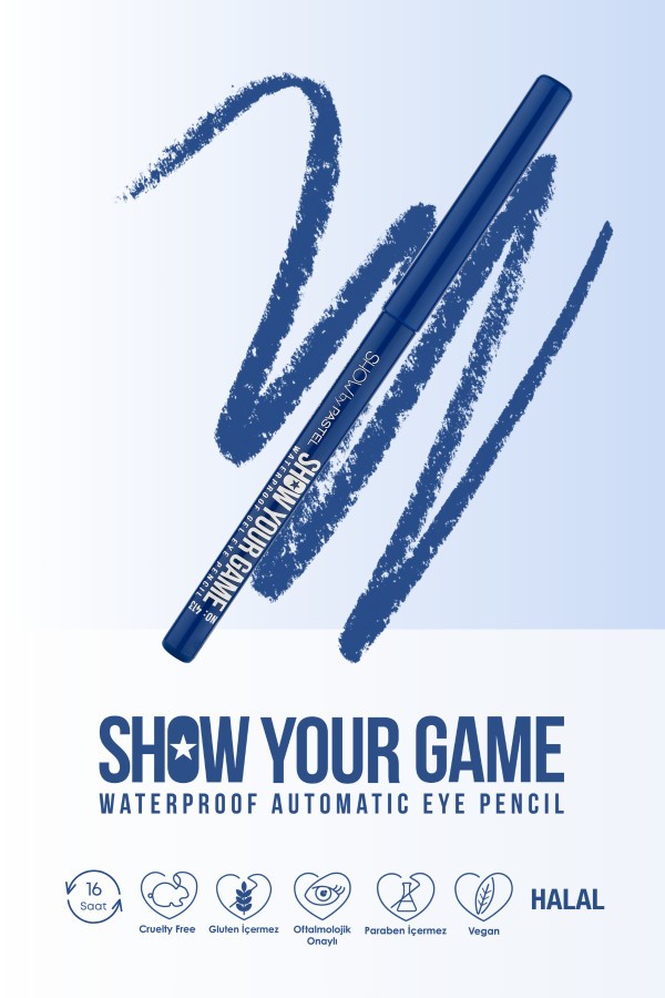 Show By Pastel Show Your Game Waterproof Gel Eye Pencil - Suya Dayanıklı Jel Göz Kalemi 413