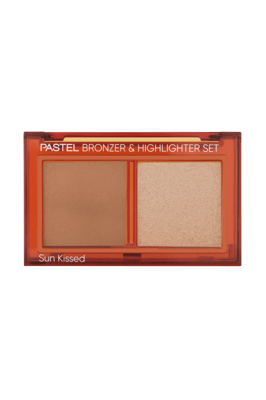 Pastel Bronzer &amp; Highlighter Set Sun Kissed - Bronzlaştırıcı ve Aydınlatıcı 01 Natural Bronze &amp; Soft Glow