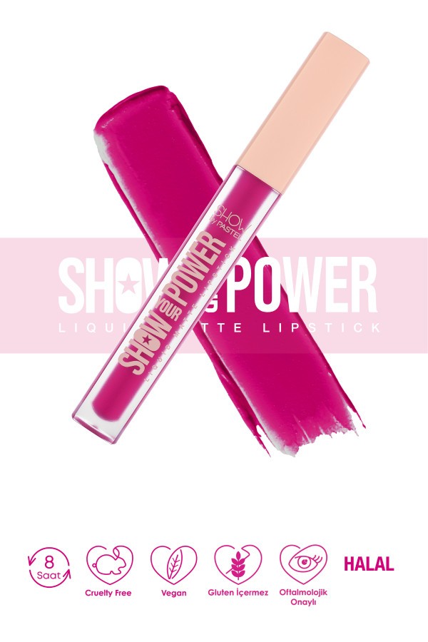 Show By Pastel Show Your Power Liquid Matte Lipstick- Likit Mat Ruj 608