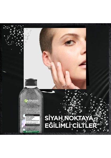 Garnier Micellar Kömür Kusursuz Makyaj Temizleyici Jel 400 ml