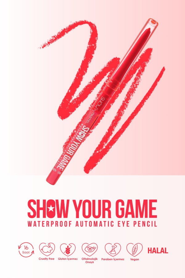 Show By Pastel Show Your Game Waterproof Gel Eye Pencil - Suya Dayanıklı Jel Göz Kalemi 409