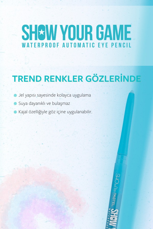 Show By Pastel Show Your Game Waterproof Gel Eye Pencil - Suya Dayanıklı Jel Göz Kalemi 403