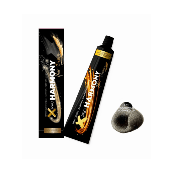 X Pro Harmony Saç Boyası 8.11 Açık Kumral Yoğun Küllü 60 ML