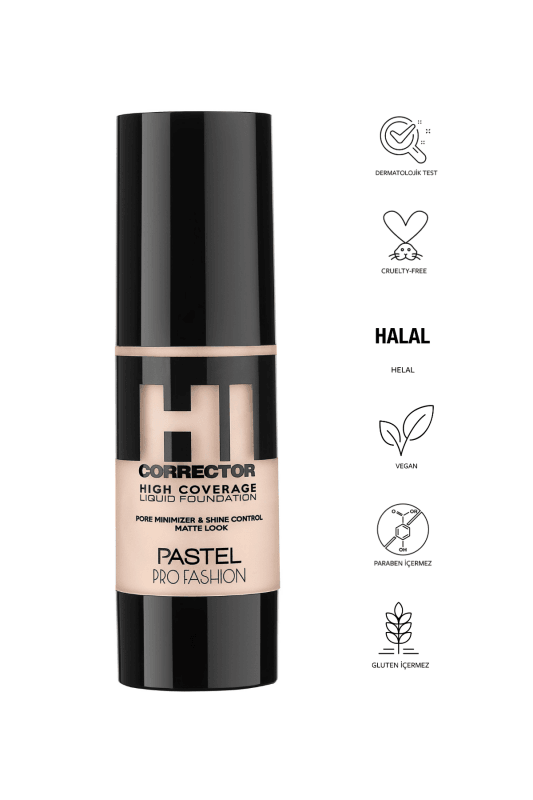 Pastel High Coverage Liquid Foundation - Likit Fondöten 400