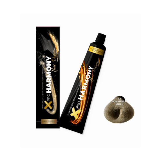 X Pro Harmony Saç Boyası 8.1 Açık Kumral Küllü 60 ML