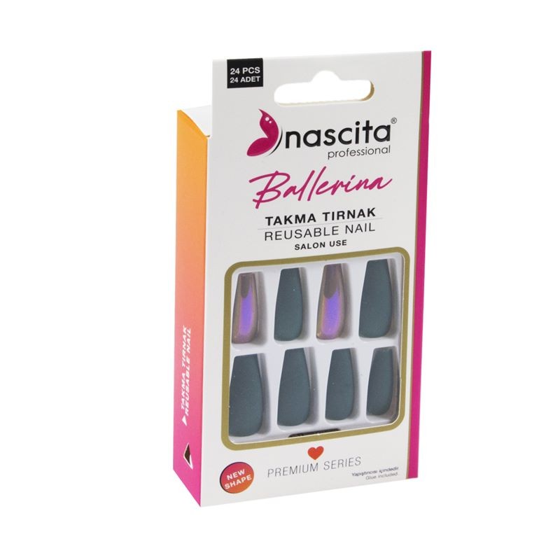 Nascita 24 Lü Renkli Takma Tırnak 156