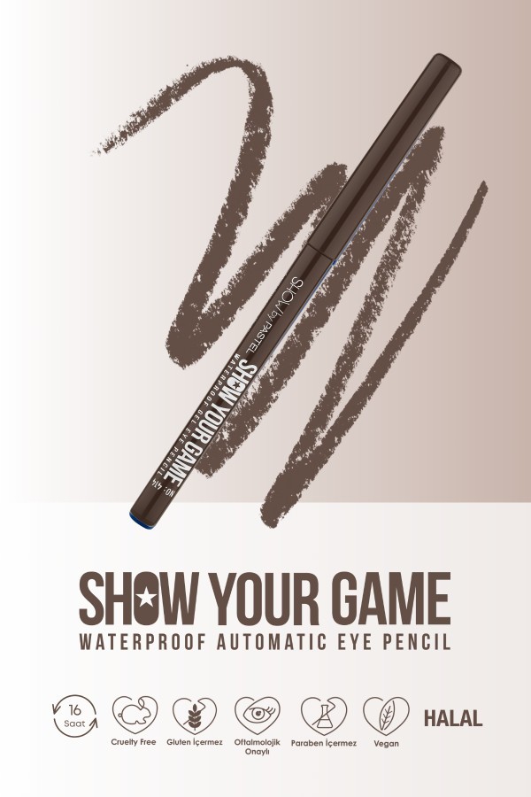 Show By Pastel Show Your Game Waterproof Gel Eye Pencil - Suya Dayanıklı Jel Göz Kalemi 414