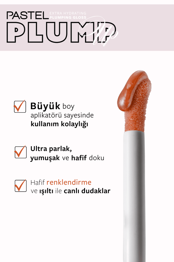 Pastel Plump Up Extra Hydrating Plumping Gloss - Dolgunlaştıran Dudak Parlatıcısı 202 Loverdose