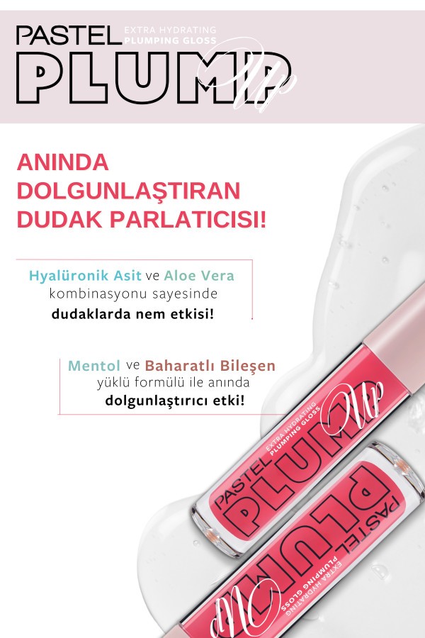 Pastel Plump Up Extra Hydrating Plumping Gloss - Dolgunlaştıran Dudak Parlatıcısı 204 Spicy Sweet