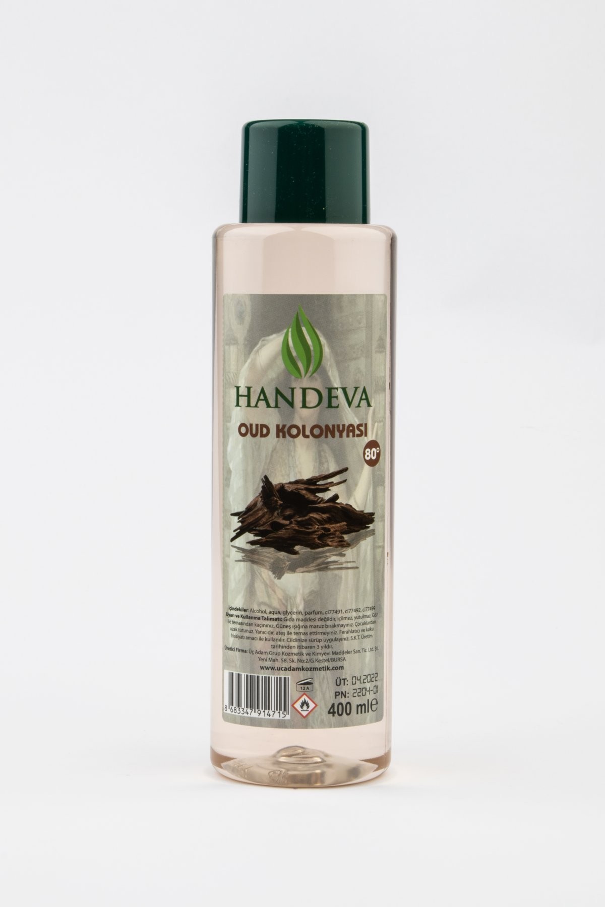 Handeva Oud Kolonyası 80 Derece 400Ml