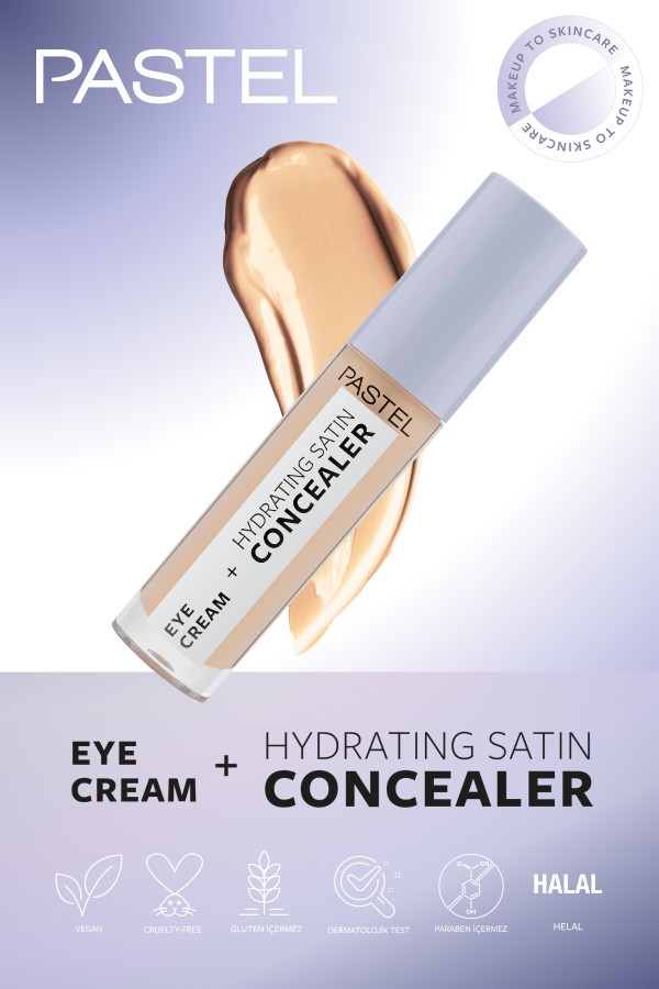 Pastel Eye Cream + Hydrating Satin Concealer - Göz kremi + Göz Altı Kapatıcısı 64 Medium Light
