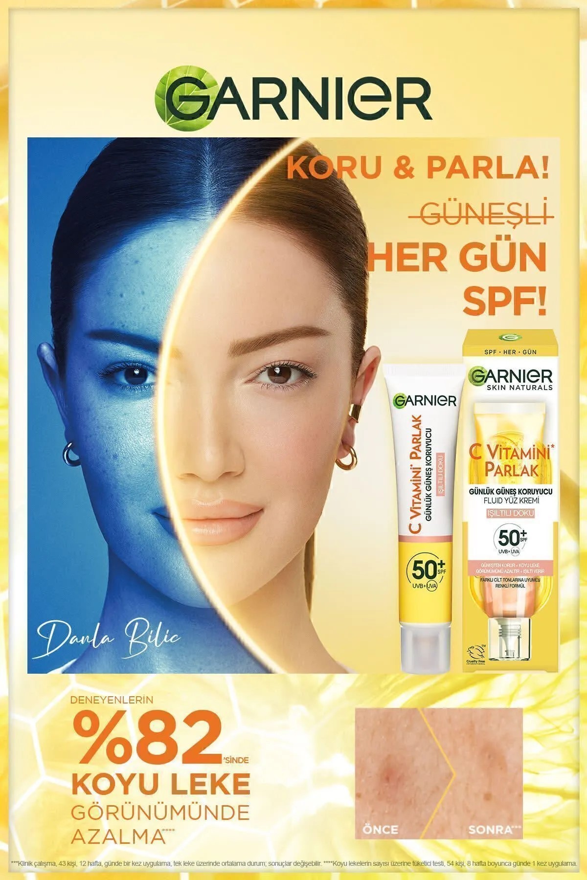 Garnier C Vitamini Günlük Uv Korumalı Güneş Yüz Kremi Spf50 Işıltılı Doku 40ml