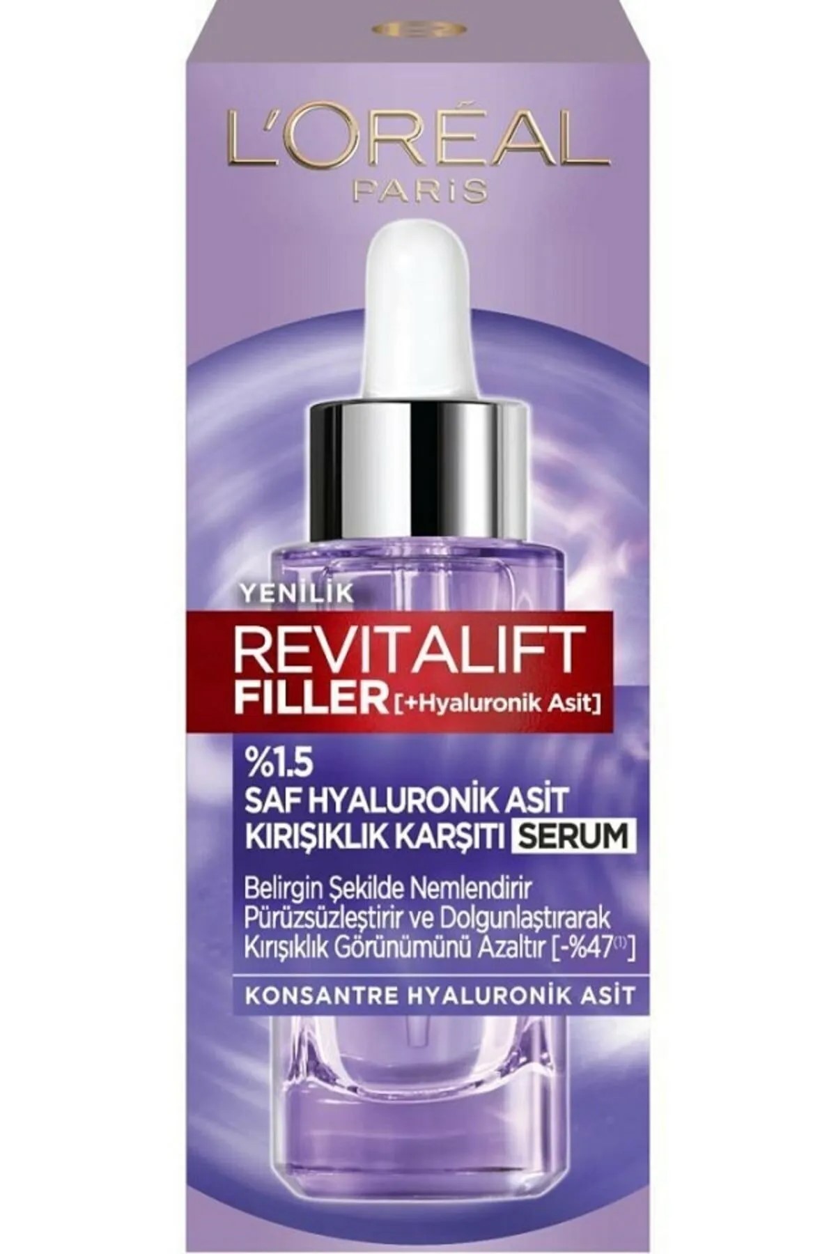 Loreal Paris Revitalift Filler %1.5 Saf Hyaluronik Asit Kırışıklık Karşıtı Serum 30 ML