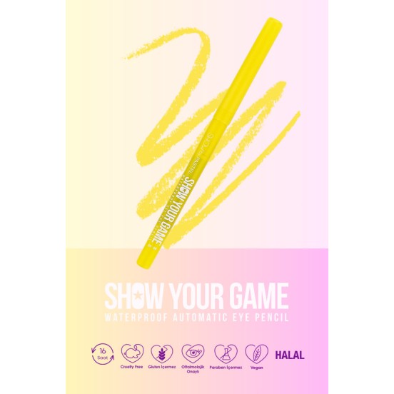 Show By Pastel Show Your Game Waterproof Gel Eye Pencil - Suya Dayanıklı Jel Göz Kalemi 401
