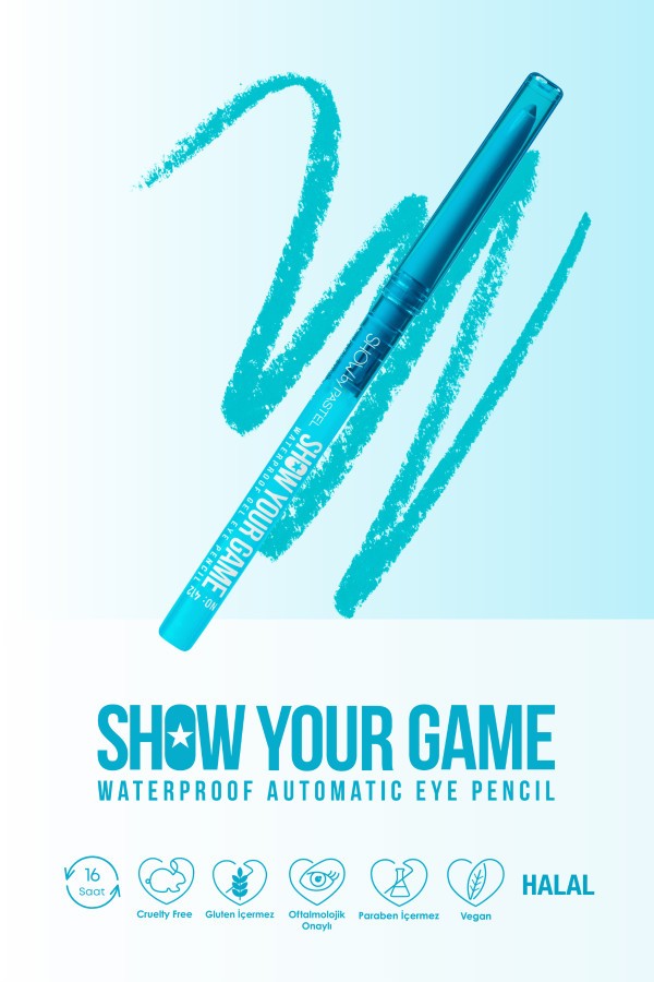Show By Pastel Show Your Game Waterproof Gel Eye Pencil - Suya Dayanıklı Jel Göz Kalemi 412
