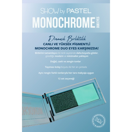 Show By Pastel Monochrome Duo Eyes - İkili Far Paleti 24 Lets Party