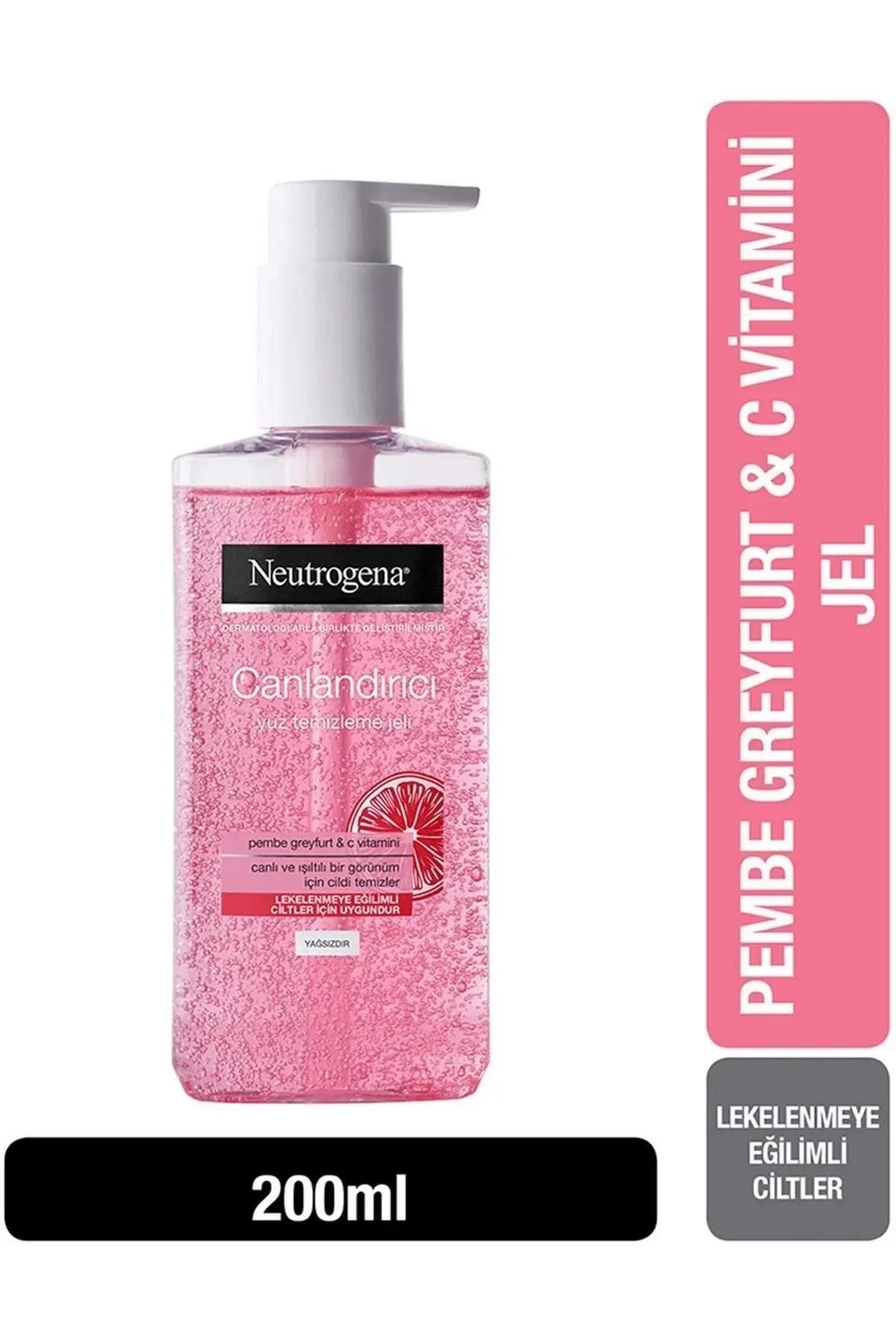 Neutrogena Yüz Temizleme Jeli 200Ml Greyfurt Yağsız