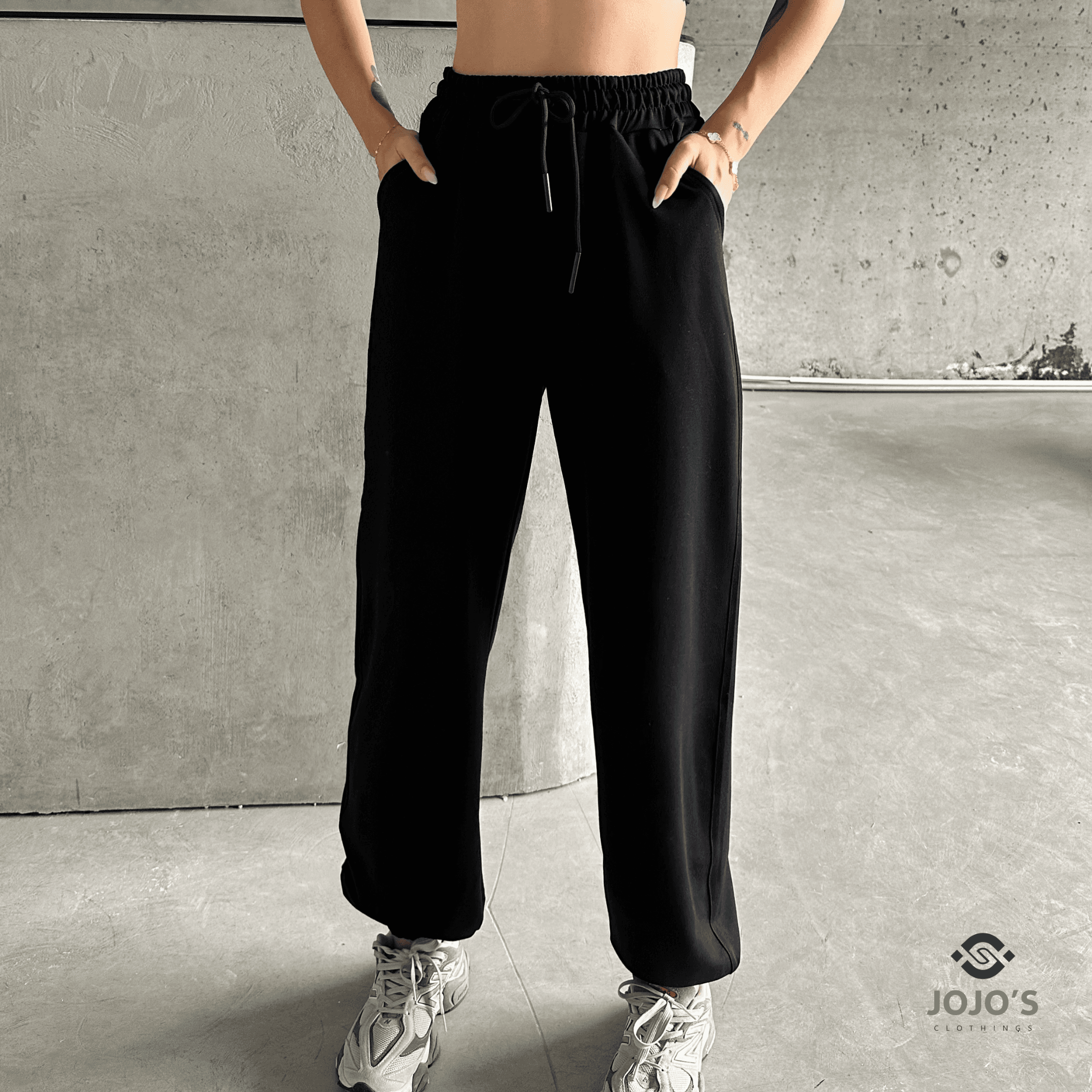 JOGGER SALAŞ EŞOFMAN ALTI (SİYAH)