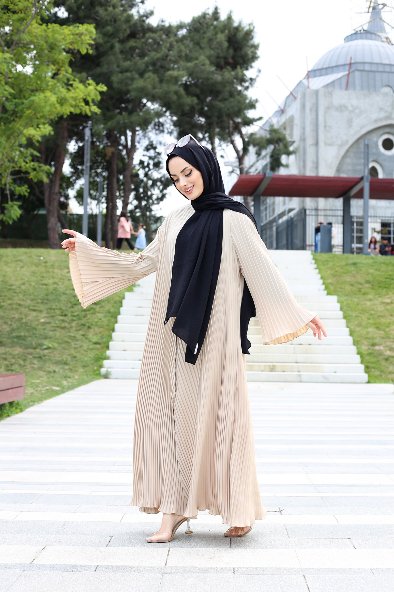 Pieef Abaya 25Y-Pİ-2415 - Taş