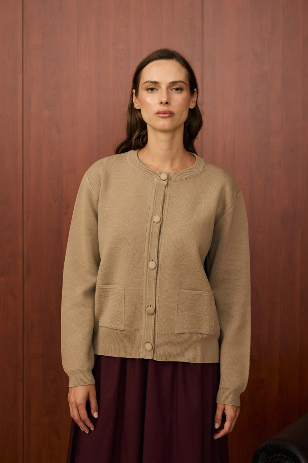 Merwish Hırka 25K-MR-1557 - Vizon