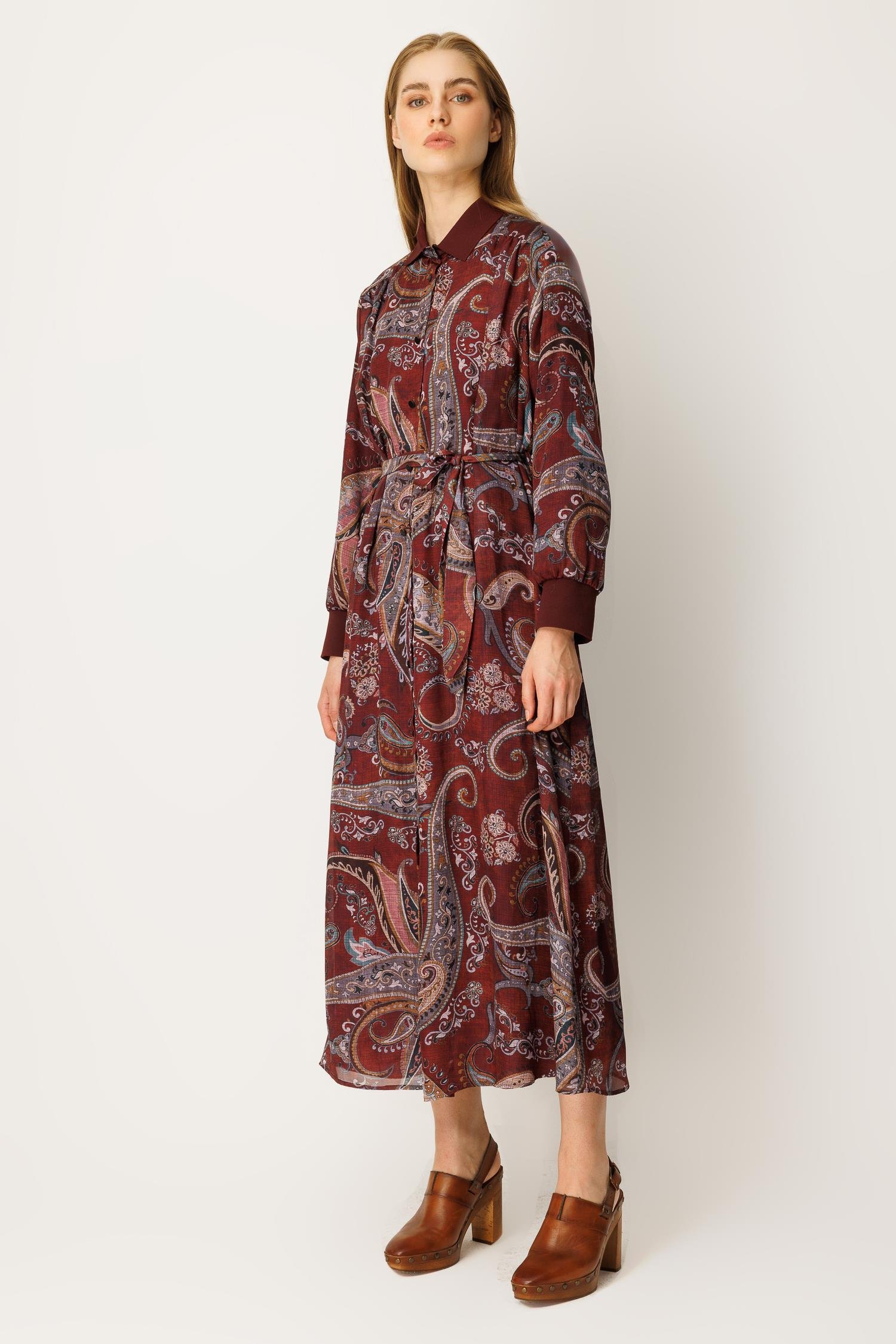 Ghisa Elbise 26K-GH-4085 - Bordo