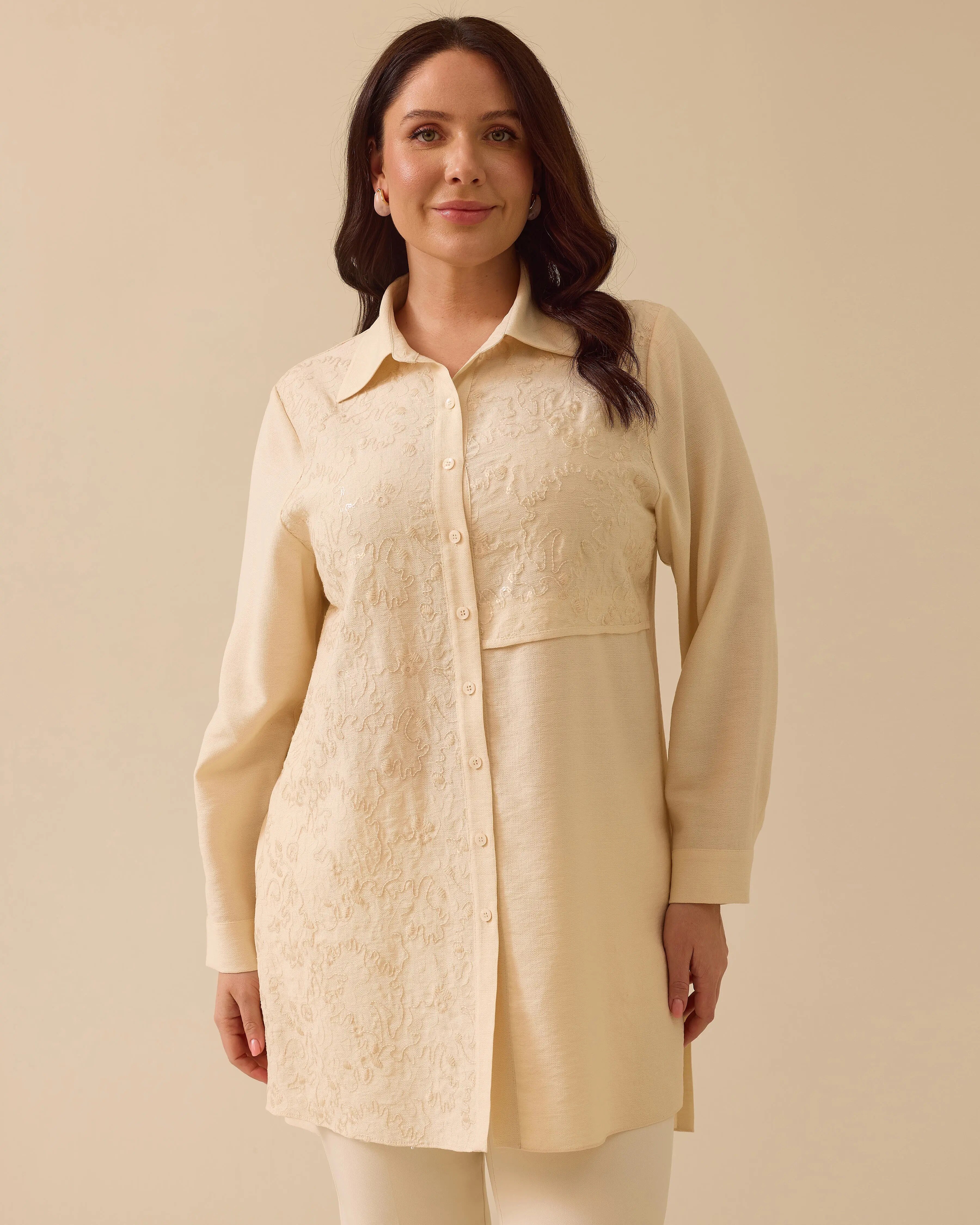 Gala-Xi Tunik 25Y-GX-2511214010 - Krem